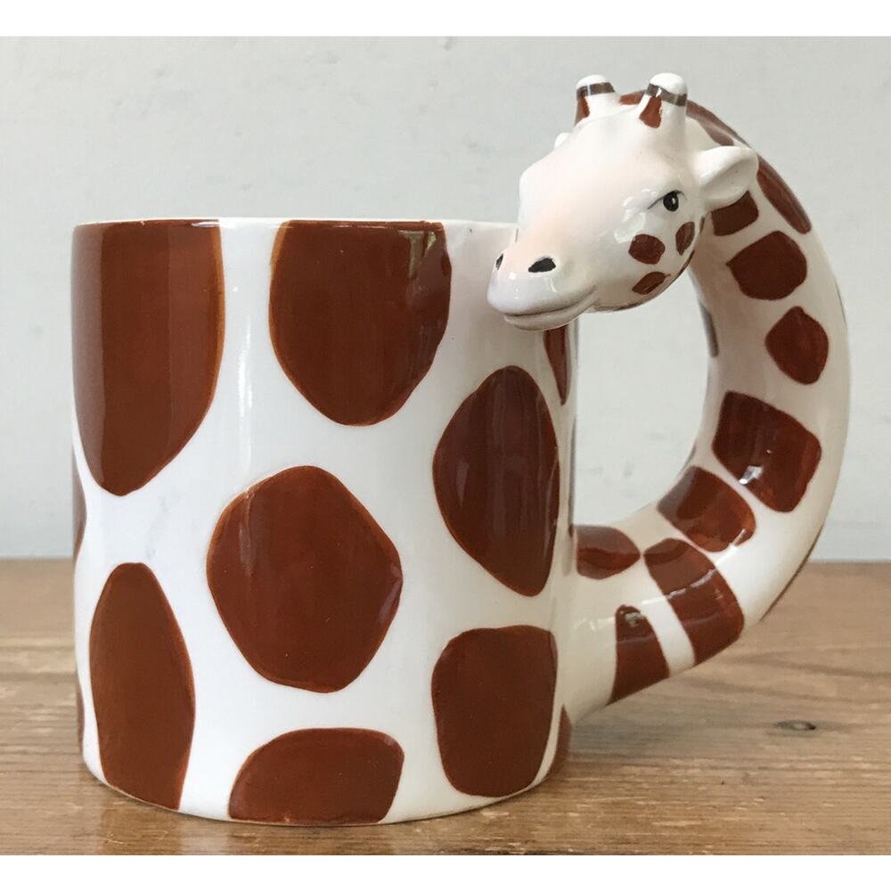 Papel Freelance 3D Giraffe Neck Novelty Cute Zoo Coffee Mug Cup